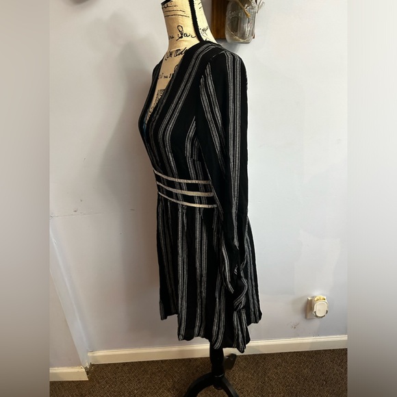 Tunic dress midi v neck a lined whimsical goth dark fairy dreamy - Picture 7 of 11